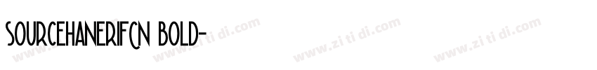 sourcehanerifCN bold字体转换